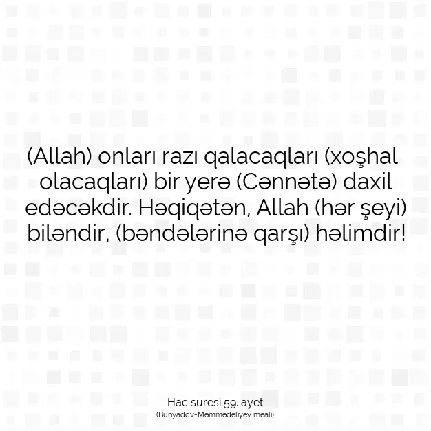 Ayetbul | Kuran Mealleri | Quran | Hac suresi 59. ayet