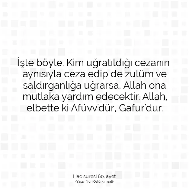 Ayetbul | Kuran Mealleri | Quran | Hac suresi 60. ayet