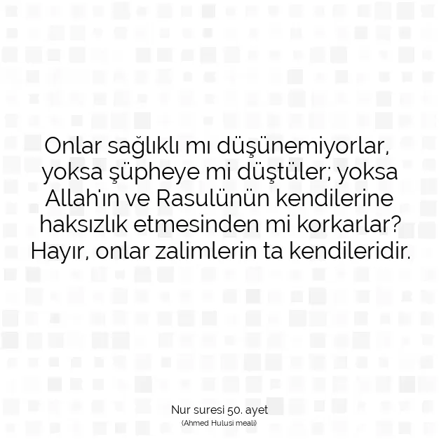 Ayetbul | Kuran Mealleri | Quran | Nur suresi 50. ayet