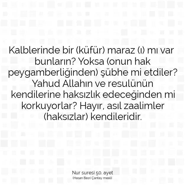 Ayetbul | Kuran Mealleri | Quran | Nur suresi 50. ayet