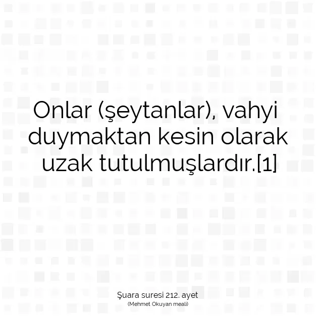 Ayetbul | Kuran Mealleri | Quran | Şuara suresi 212. ayet