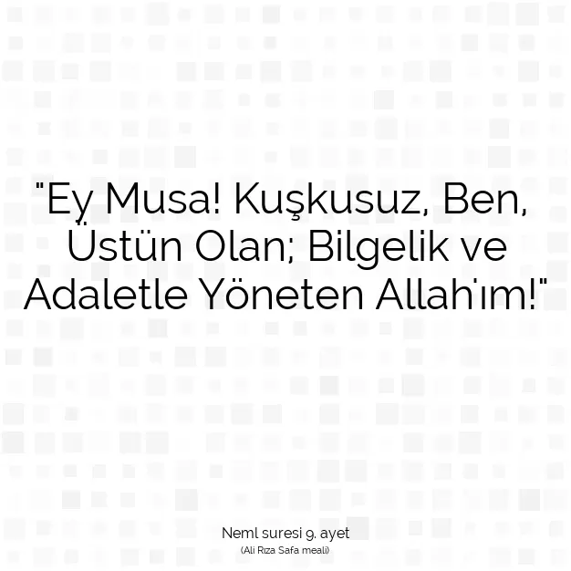 Ayetbul | Kuran Mealleri | Quran | Neml suresi 9. ayet