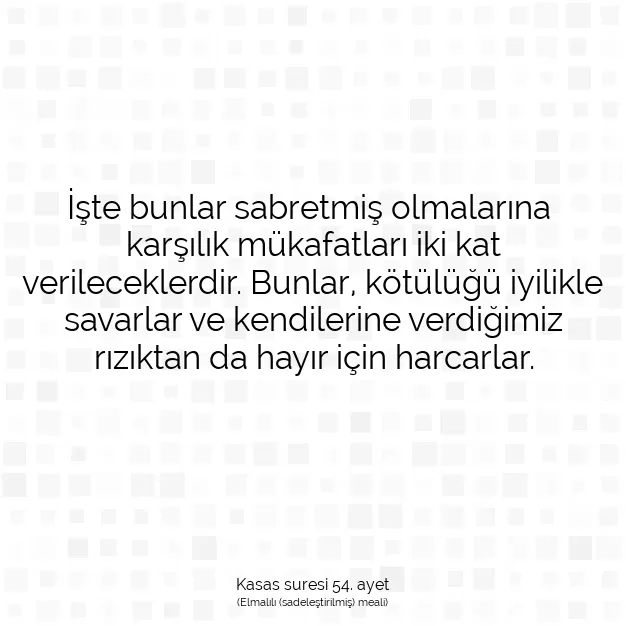 Ayetbul | Kuran Mealleri | Quran | Kasas suresi 54. ayet