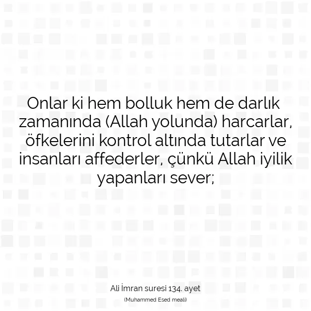 Ayetbul | Kuran Mealleri | Quran | Ali İmran suresi 134. ayet