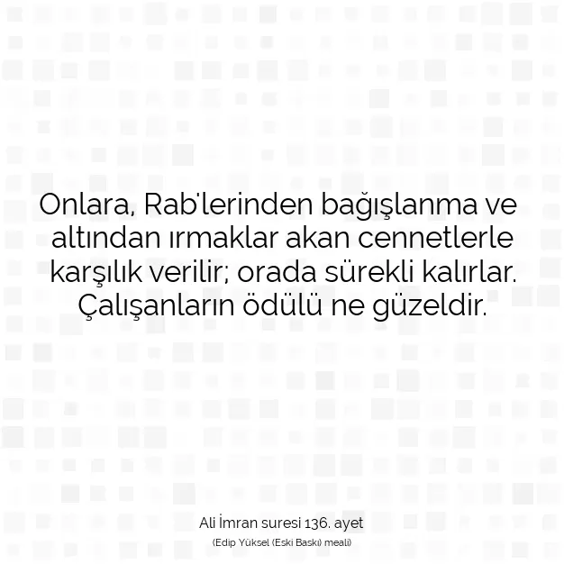 Ayetbul | Kuran Mealleri | Quran | Ali İmran suresi 136. ayet