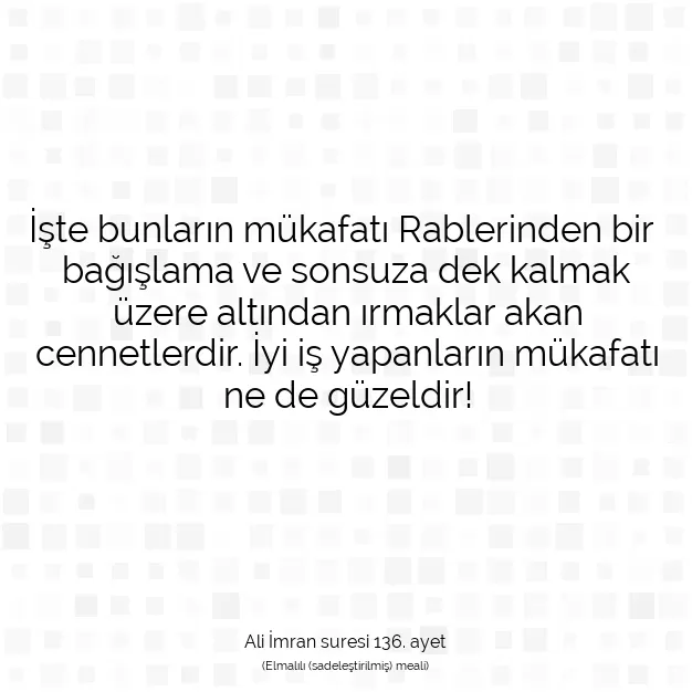 Ayetbul | Kuran Mealleri | Quran | Ali İmran suresi 136. ayet