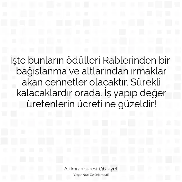 Ayetbul | Kuran Mealleri | Quran | Ali İmran suresi 136. ayet