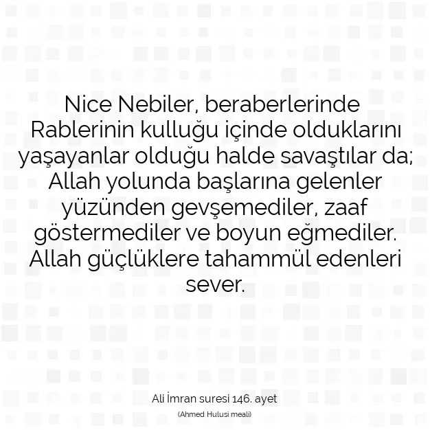 Ayetbul | Kuran Mealleri | Quran | Ali İmran suresi 146. ayet