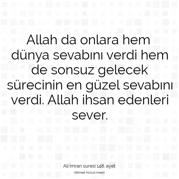 Ayetbul | Kuran Mealleri | Quran | Ali İmran suresi 148. ayet