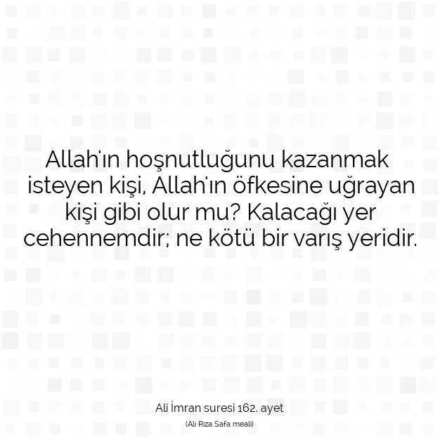 Ayetbul | Kuran Mealleri | Quran | Ali İmran suresi 162. ayet