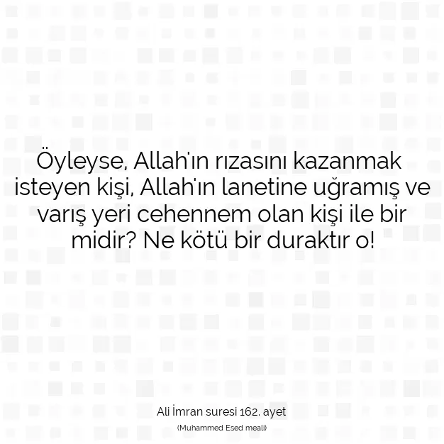 Ayetbul | Kuran Mealleri | Quran | Ali İmran suresi 162. ayet