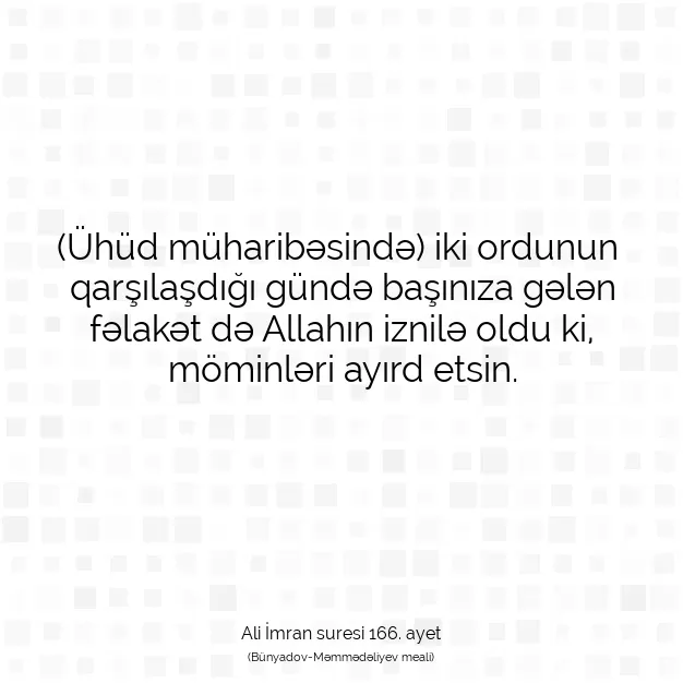 Ayetbul | Kuran Mealleri | Quran | Ali İmran suresi 166. ayet