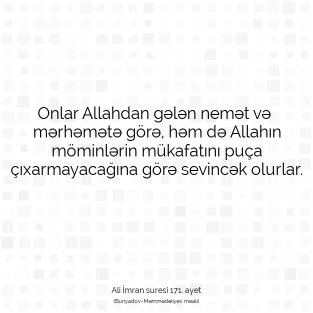 Ayetbul | Kuran Mealleri | Quran | Ali İmran suresi 171. ayet