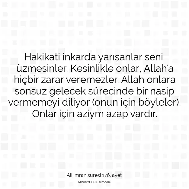 Ayetbul | Kuran Mealleri | Quran | Ali İmran suresi 176. ayet