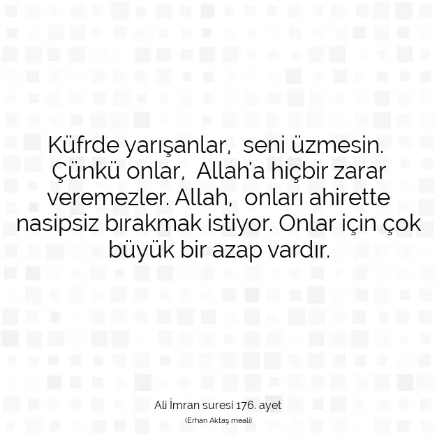 Ayetbul | Kuran Mealleri | Quran | Ali İmran suresi 176. ayet