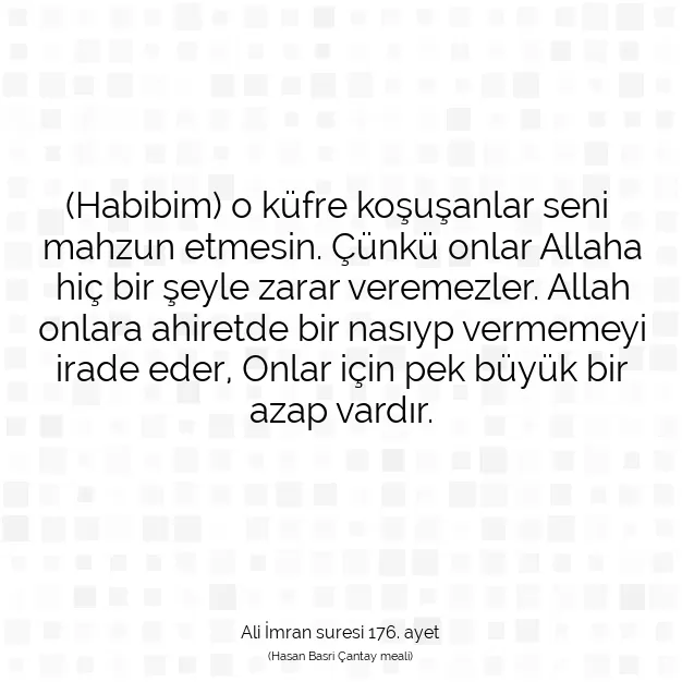 Ayetbul | Kuran Mealleri | Quran | Ali İmran suresi 176. ayet