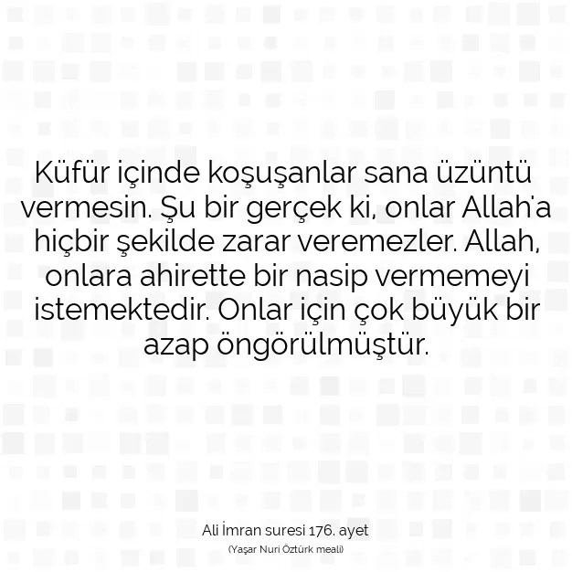 Ayetbul | Kuran Mealleri | Quran | Ali İmran suresi 176. ayet