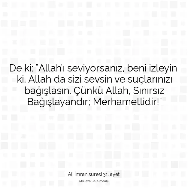 Ayetbul | Kuran Mealleri | Quran | Ali İmran suresi 31. ayet