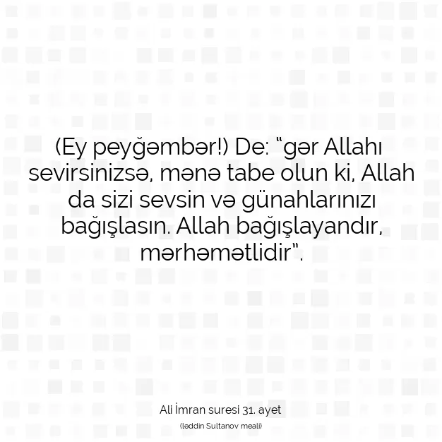 Ayetbul | Kuran Mealleri | Quran | Ali İmran suresi 31. ayet