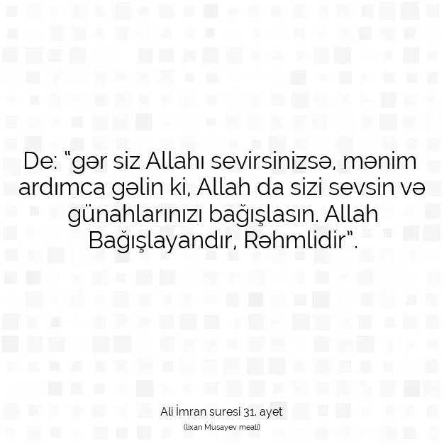 Ayetbul | Kuran Mealleri | Quran | Ali İmran suresi 31. ayet