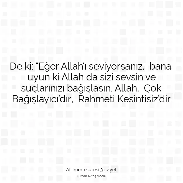 Ayetbul | Kuran Mealleri | Quran | Ali İmran suresi 31. ayet