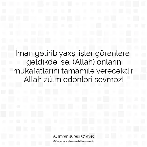 Ayetbul | Kuran Mealleri | Quran | Ali İmran suresi 57. ayet