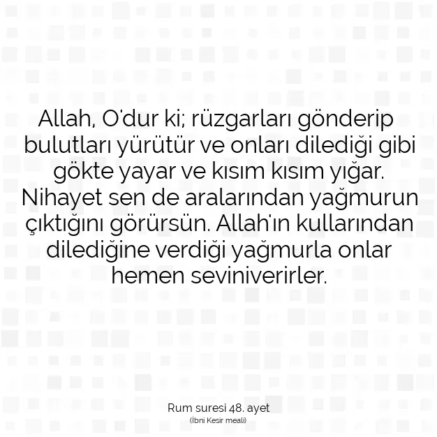 Ayetbul | Kuran Mealleri | Quran | Rum suresi 48. ayet