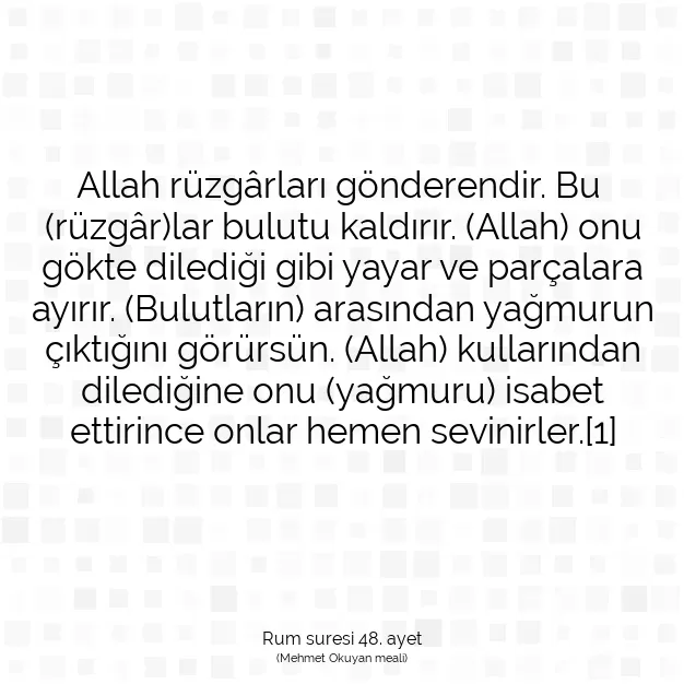 Ayetbul | Kuran Mealleri | Quran | Rum suresi 48. ayet