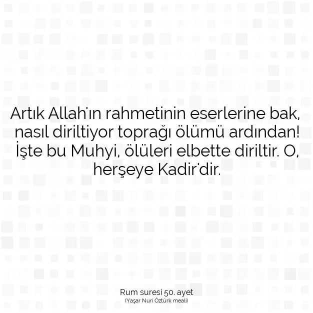 Ayetbul | Kuran Mealleri | Quran | Rum suresi 50. ayet