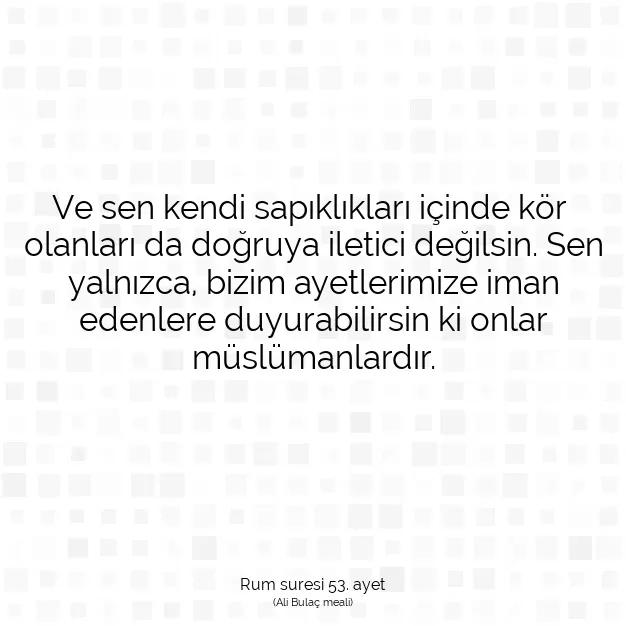 Ayetbul | Kuran Mealleri | Quran | Rum suresi 53. ayet