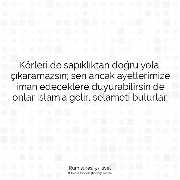 Ayetbul | Kuran Mealleri | Quran | Rum suresi 53. ayet