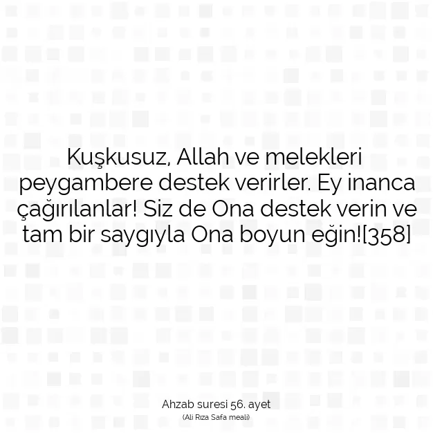 Ayetbul | Kuran Mealleri | Quran | Ahzab suresi 56. ayet