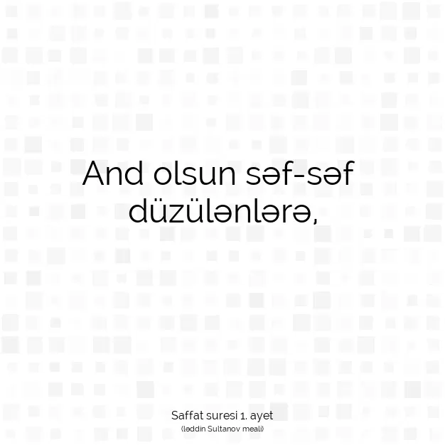 Ayetbul | Kuran Mealleri | Quran | Saffat suresi 1. ayet