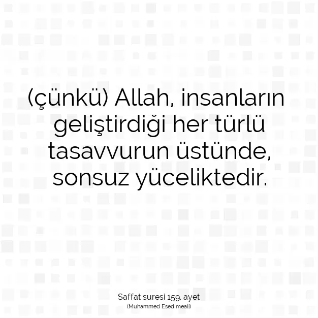 Ayetbul | Kuran Mealleri | Quran | Saffat suresi 159. ayet