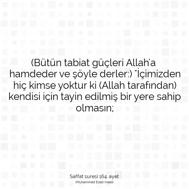 Ayetbul | Kuran Mealleri | Quran | Saffat suresi 164. ayet