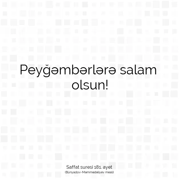 Ayetbul | Kuran Mealleri | Quran | Saffat suresi 181. ayet