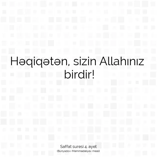 Ayetbul | Kuran Mealleri | Quran | Saffat suresi 4. ayet