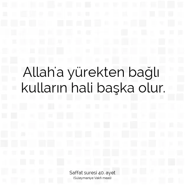 Ayetbul | Kuran Mealleri | Quran | Saffat suresi 40. ayet