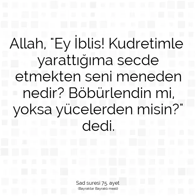 Ayetbul | Kuran Mealleri | Quran | Sad suresi 75. ayet