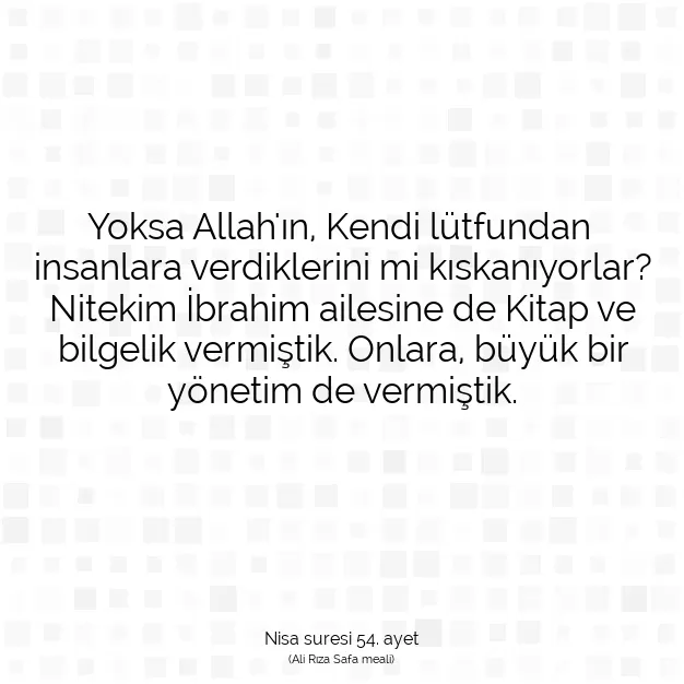 Ayetbul | Kuran Mealleri | Quran | Nisa suresi 54. ayet