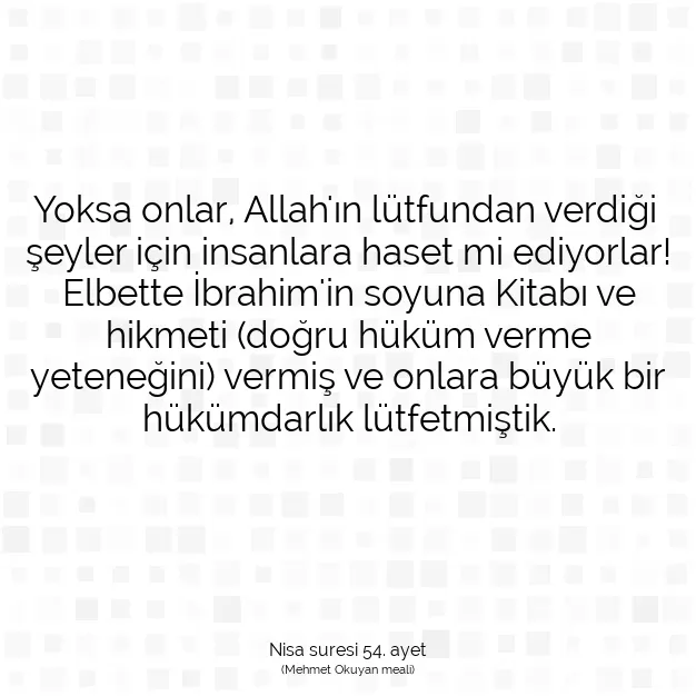 Ayetbul | Kuran Mealleri | Quran | Nisa suresi 54. ayet