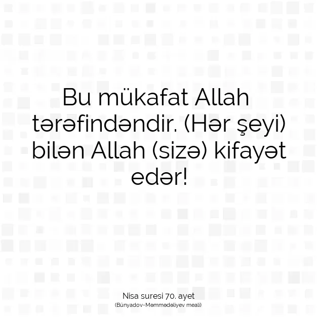 Ayetbul | Kuran Mealleri | Quran | Nisa suresi 70. ayet