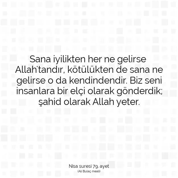 Ayetbul | Kuran Mealleri | Quran | Nisa suresi 79. ayet