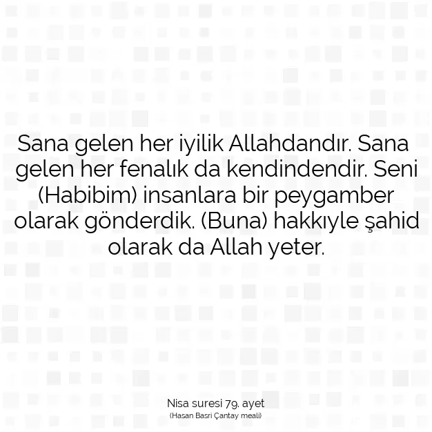 Ayetbul | Kuran Mealleri | Quran | Nisa suresi 79. ayet