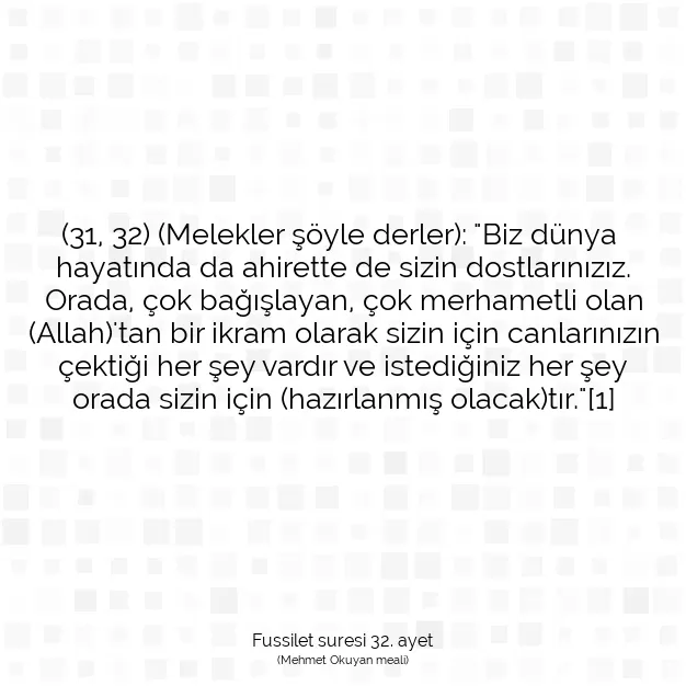 Ayetbul | Kuran Mealleri | Quran | Fussilet suresi 32. ayet