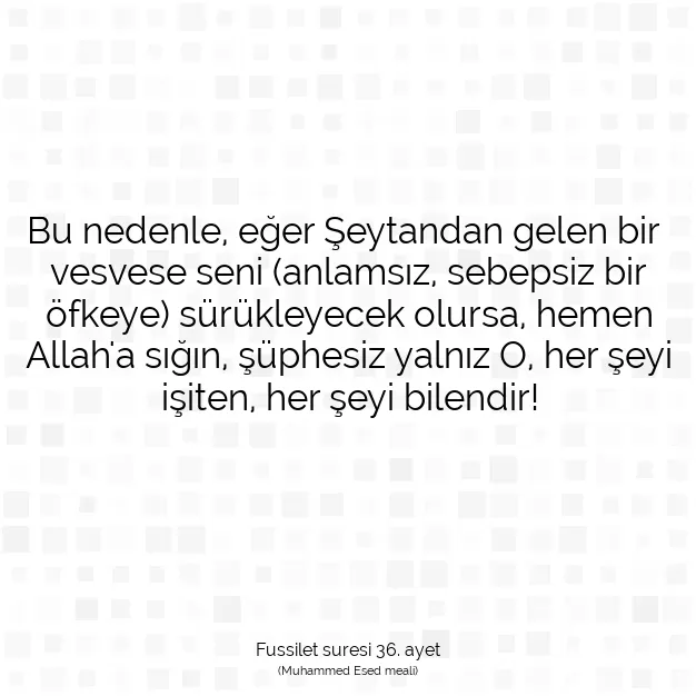 Ayetbul | Kuran Mealleri | Quran | Fussilet suresi 36. ayet