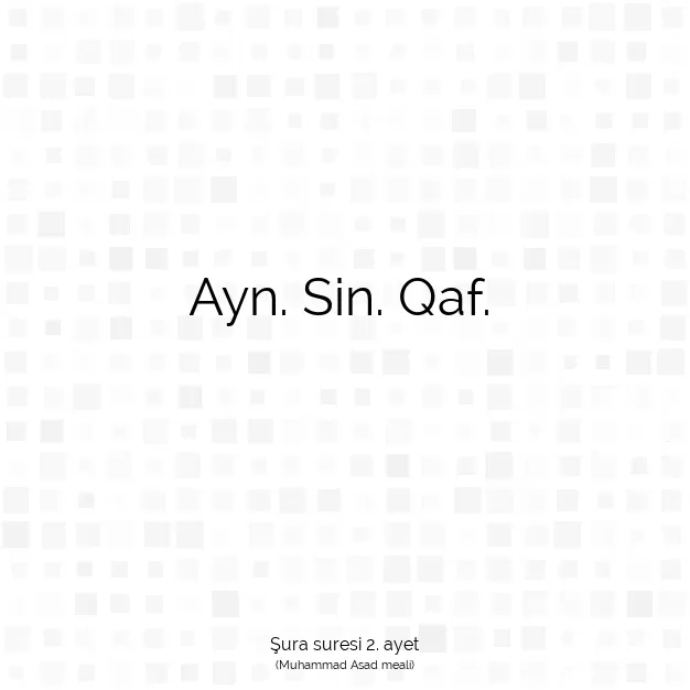 Ayetbul | Kuran Mealleri | Quran | Şura suresi 2. ayet