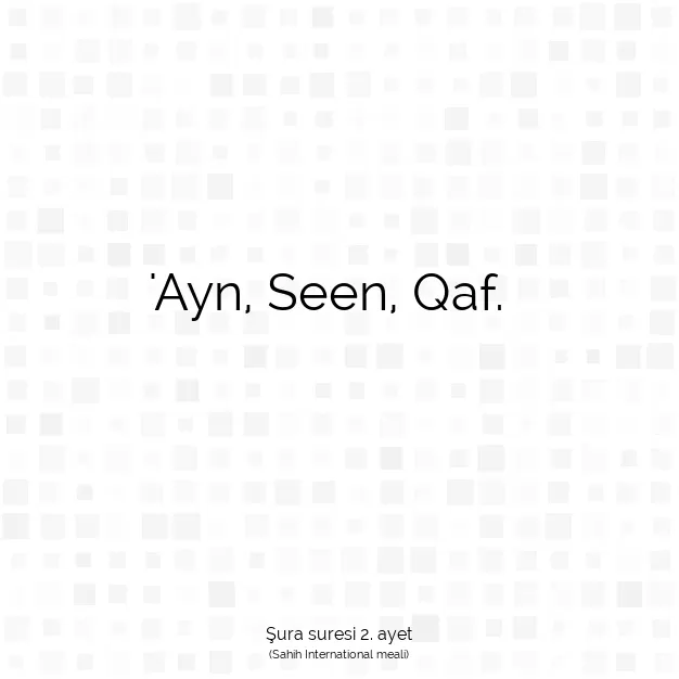 Ayetbul | Kuran Mealleri | Quran | Şura suresi 2. ayet