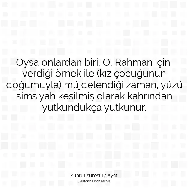 Ayetbul | Kuran Mealleri | Quran | Zuhruf suresi 17. ayet