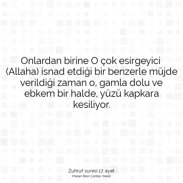 Ayetbul | Kuran Mealleri | Quran | Zuhruf suresi 17. ayet